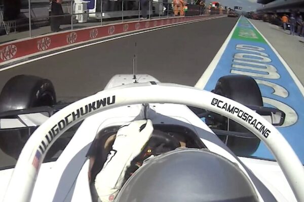 Ugo Ugochukwu in Free Practice at the 2026 Budapest F3 Round at the Hungarian GP.