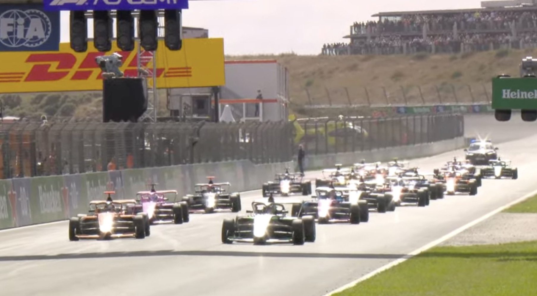 Peyton Westcott held off a late charge from Alba Larsen to win the 2026 F1 Academy Dutch GP Reverse Grid Race at Zandvoort, leading from pole to flag through two Safety Car periods.