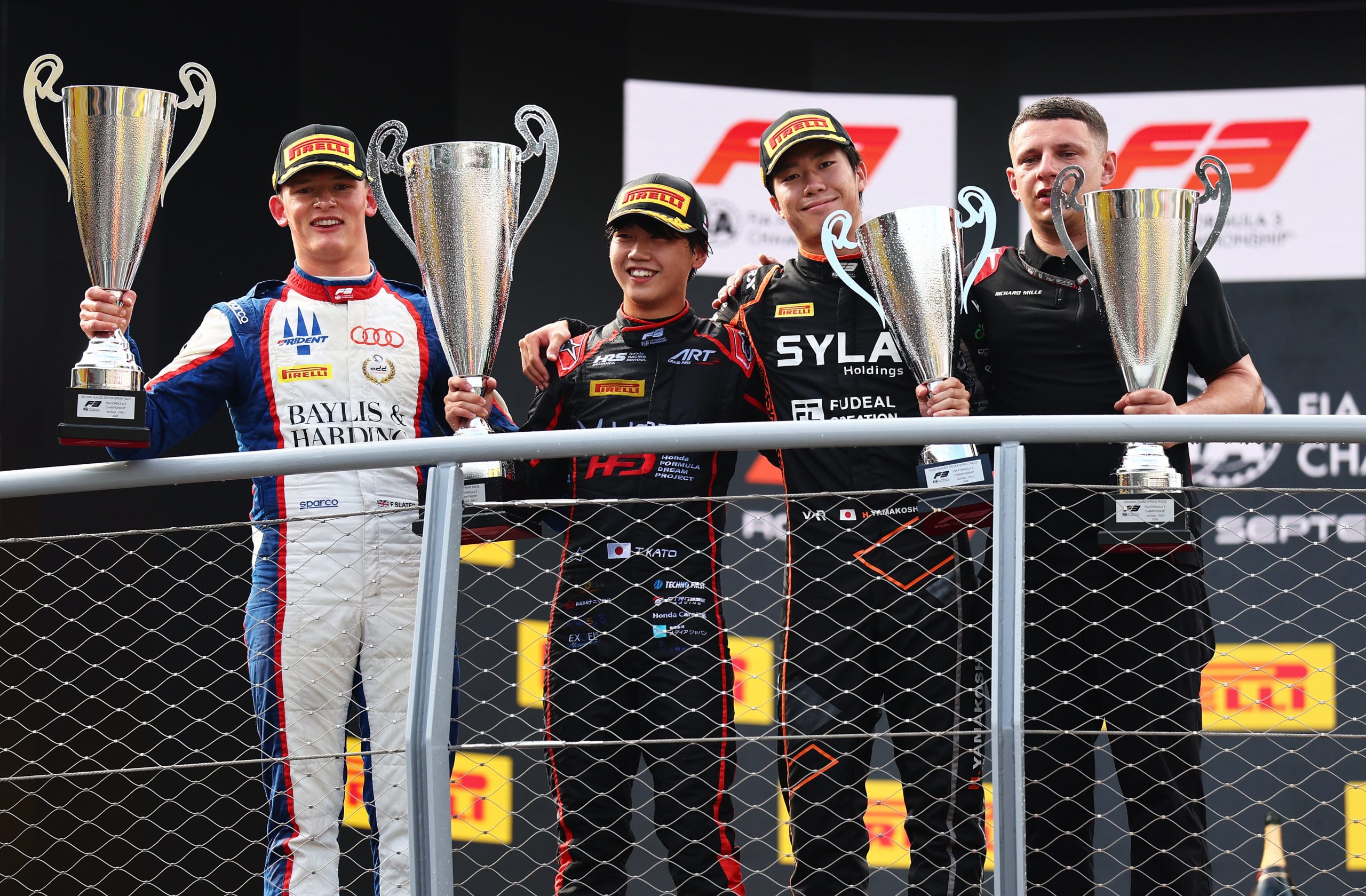 2026 F3 standings after the Monza Sprint at Italian GP as Slater extends his lead, Kato wins and ART moves into P4 in the Teams’ standings.