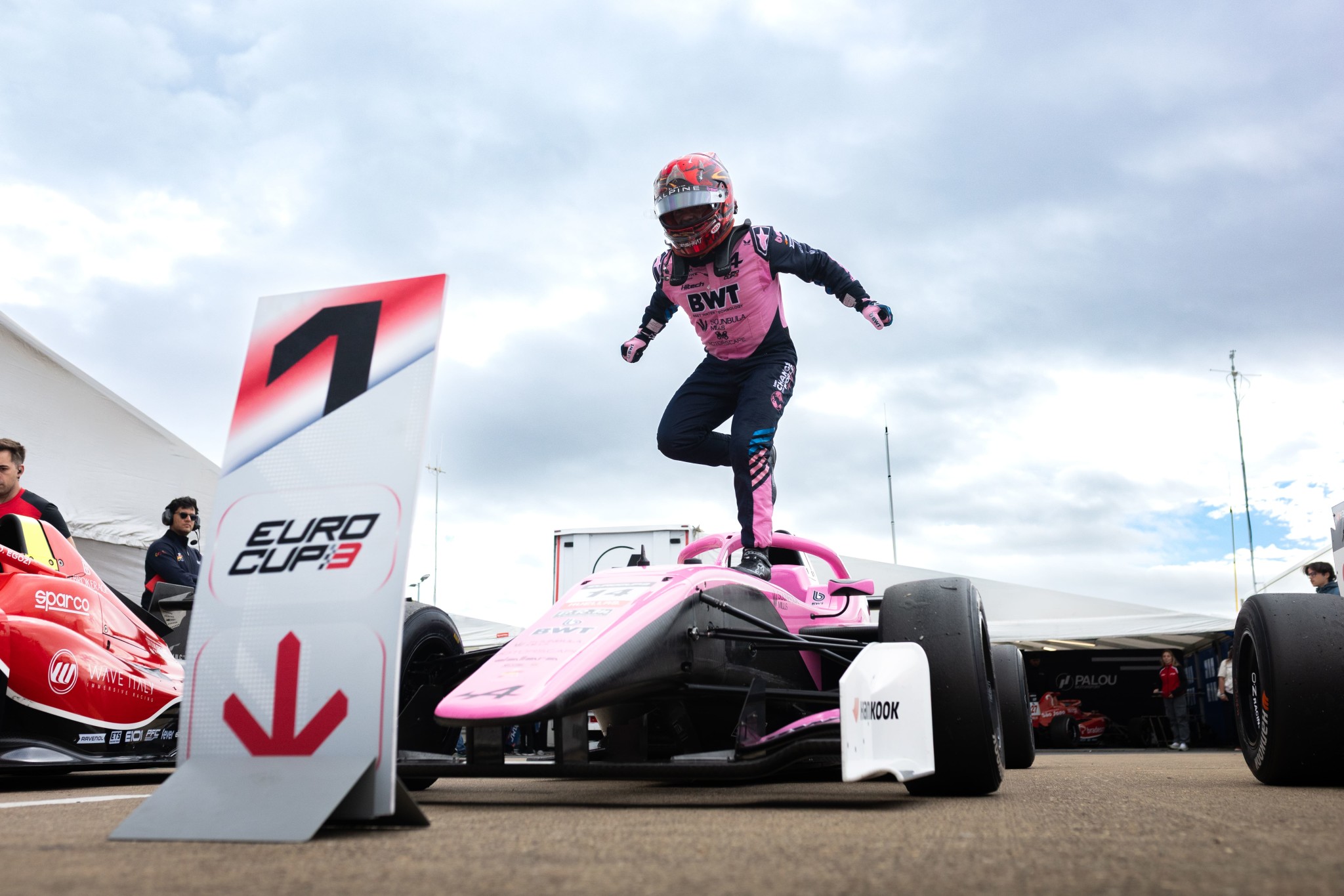 Keanu Al Azhari wins the disrupted Eurocup-3 Sprint Race at Jerez ahead of debutant Maksimilian Popov and Rafaël Pérard.