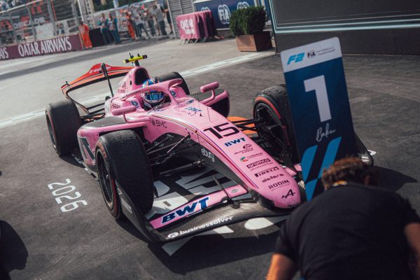 Irish driver Alex Dunne bagged his first win since Imola last year as he took a dominant victory in the 2026 F2 Azerbaijan GP Feature Race 1.