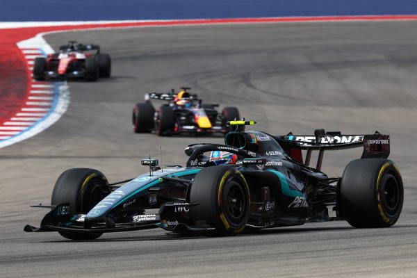 Kimi Antonelli of Mercedes on his way to winning the 2026 F1 United States GP.