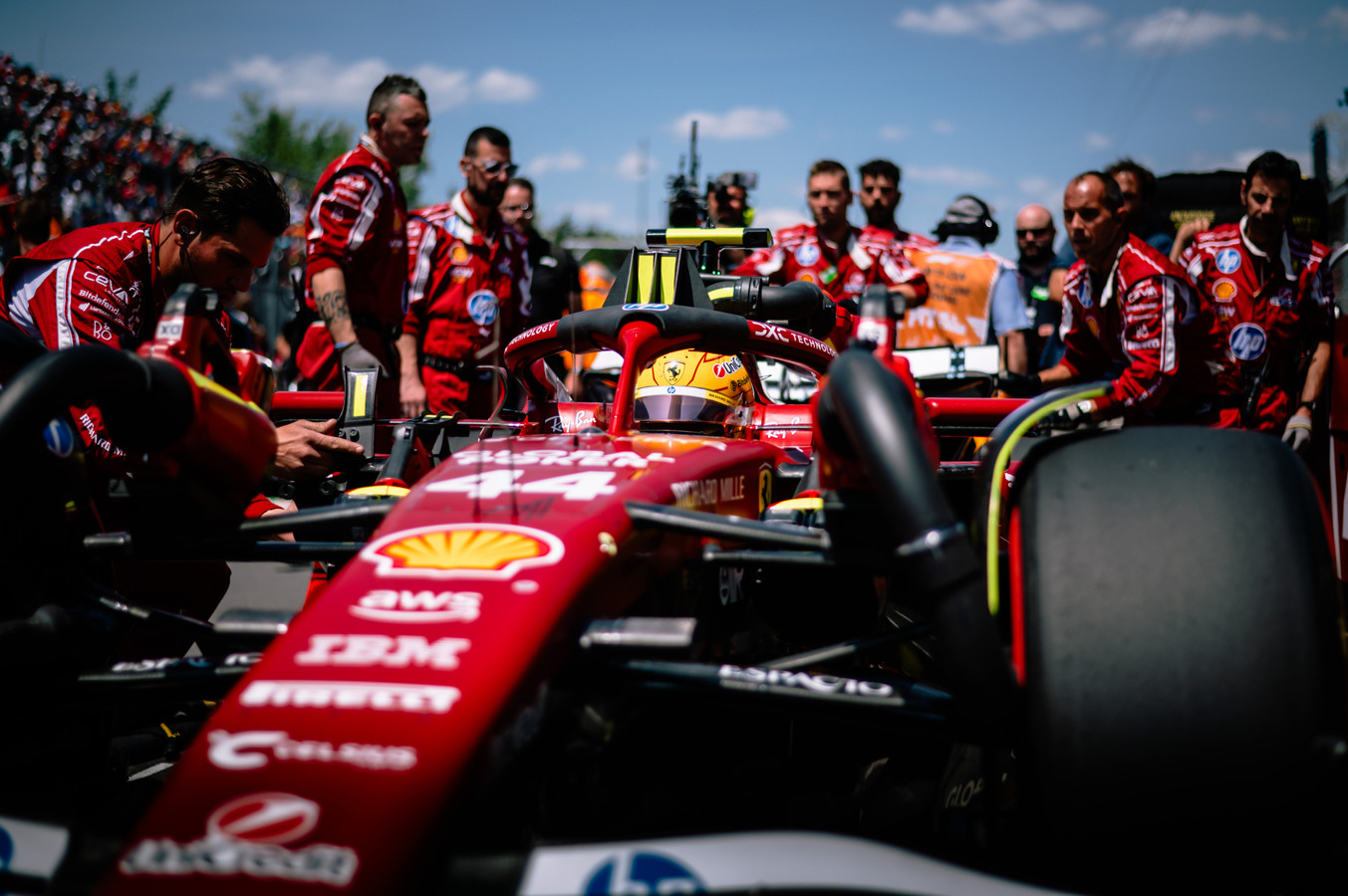 Canadian GP Hamilton lines up P5 on the grid for the 2025 Canadian Grand Prix