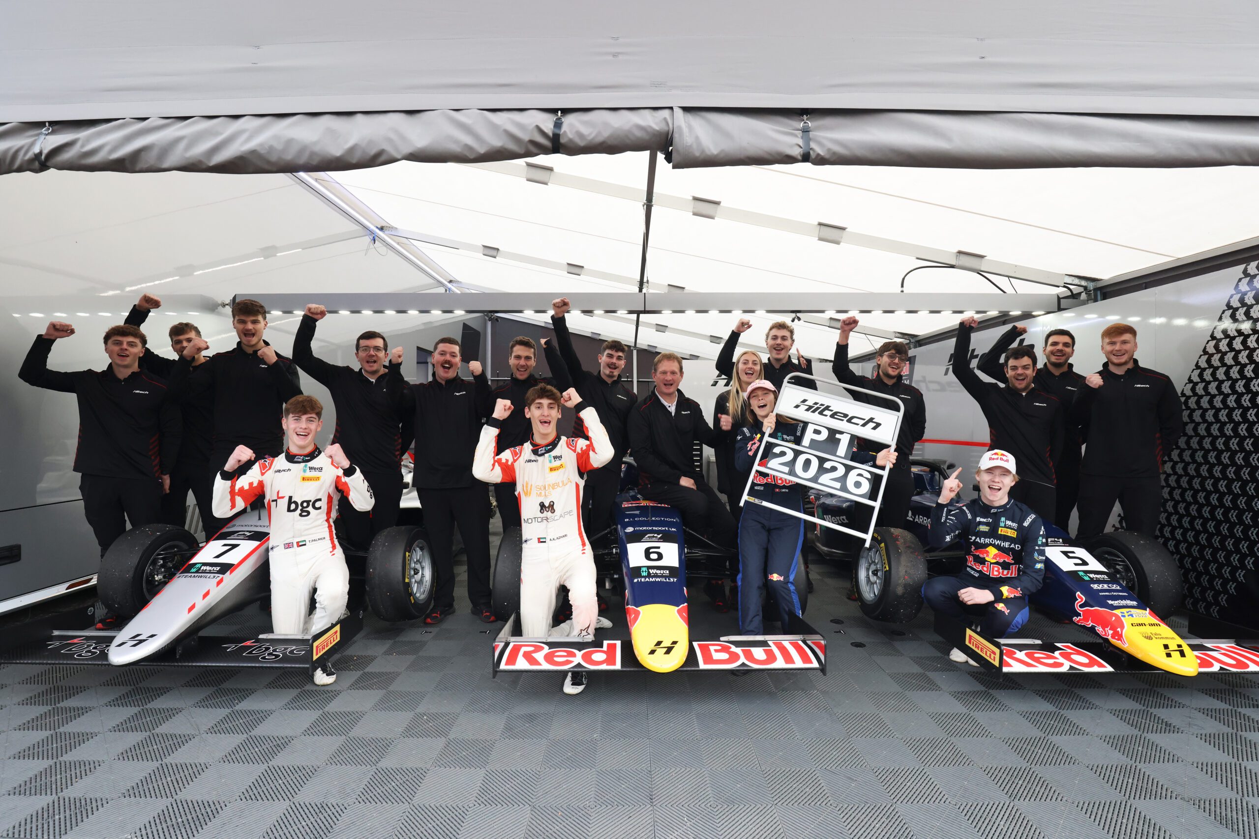 Van Langendonck wins the 2026 British F4 and Rookie titles as Hitech claims the Teams’ crown after a 30-race, 13-winner season.