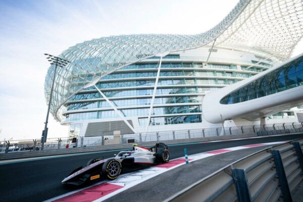 Colton Herta during F2 post-reason testing with Hitech.