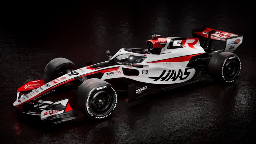 Haas F1 Team has unveiled their 2026 livery, featuring a lot of white + some red and black.