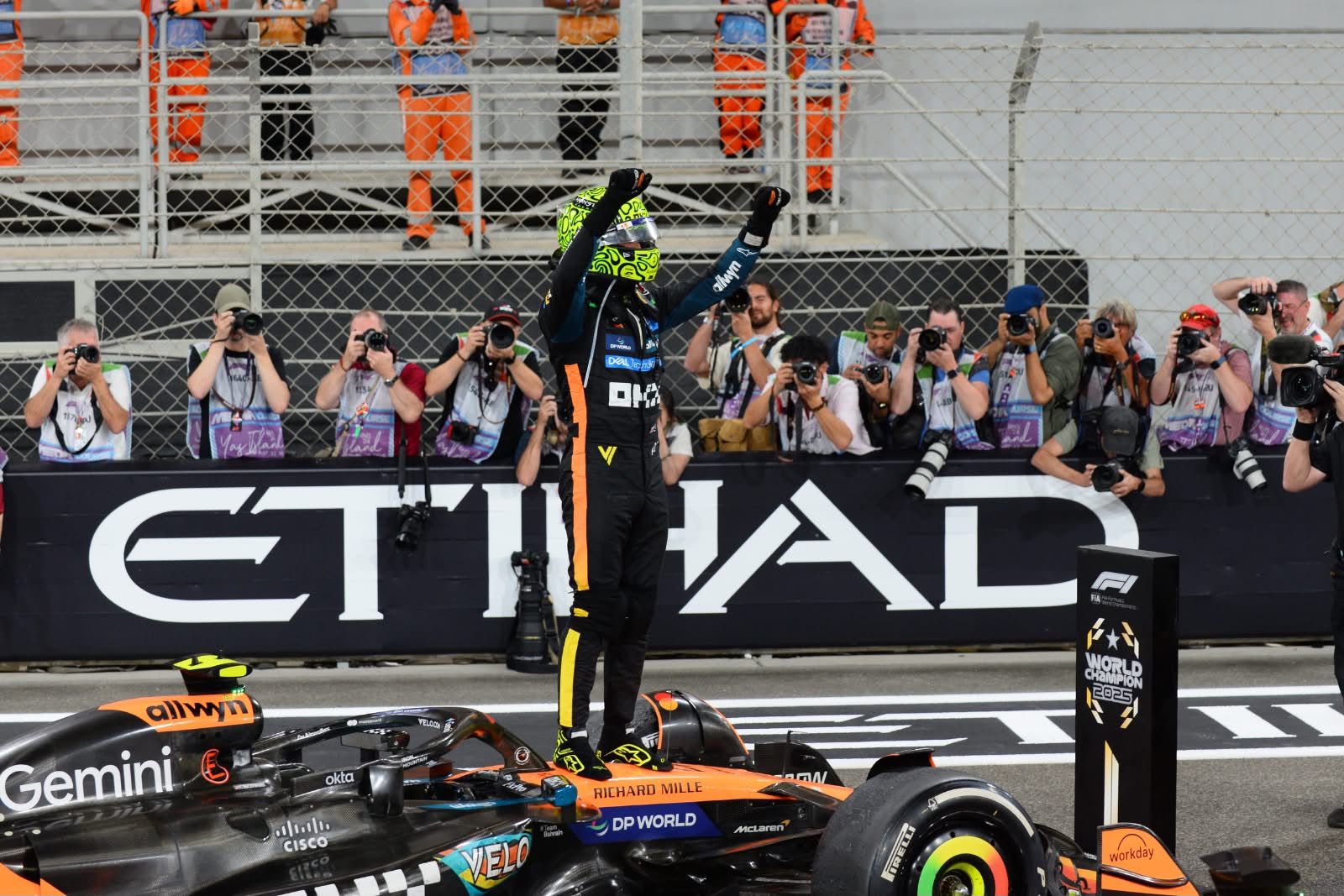 Fellow F1 drivers congratulate Lando Norris and share their thoughts on the Brit winning his first drivers' title at the Abu Dhabi GP.