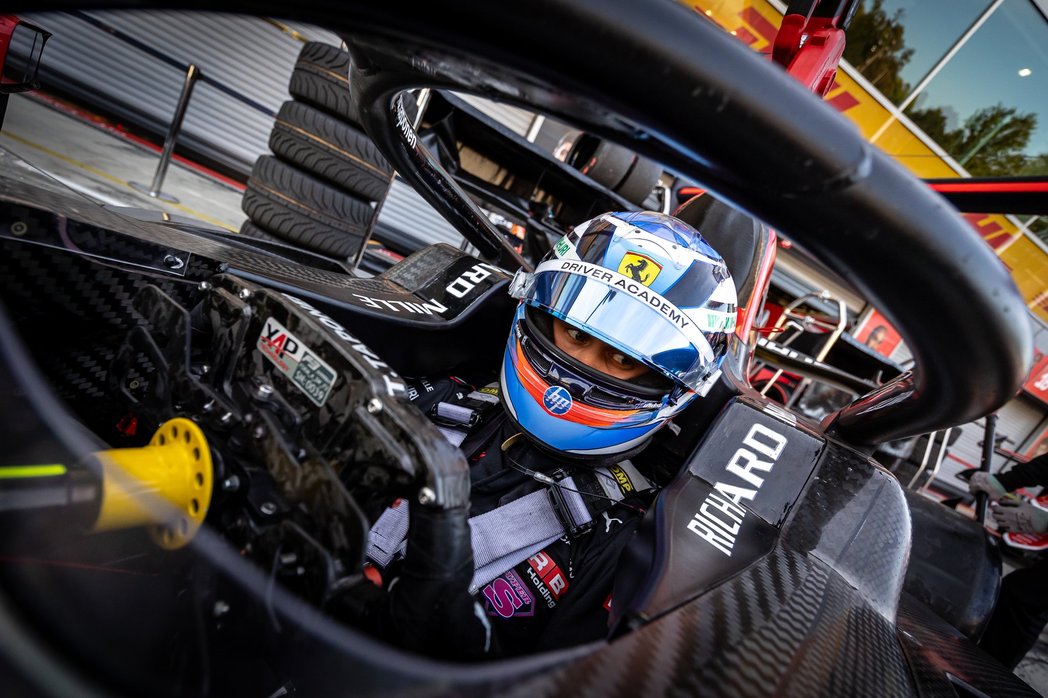 ART Grand Prix's Tuukka Taponen during the 2025 F3 season.