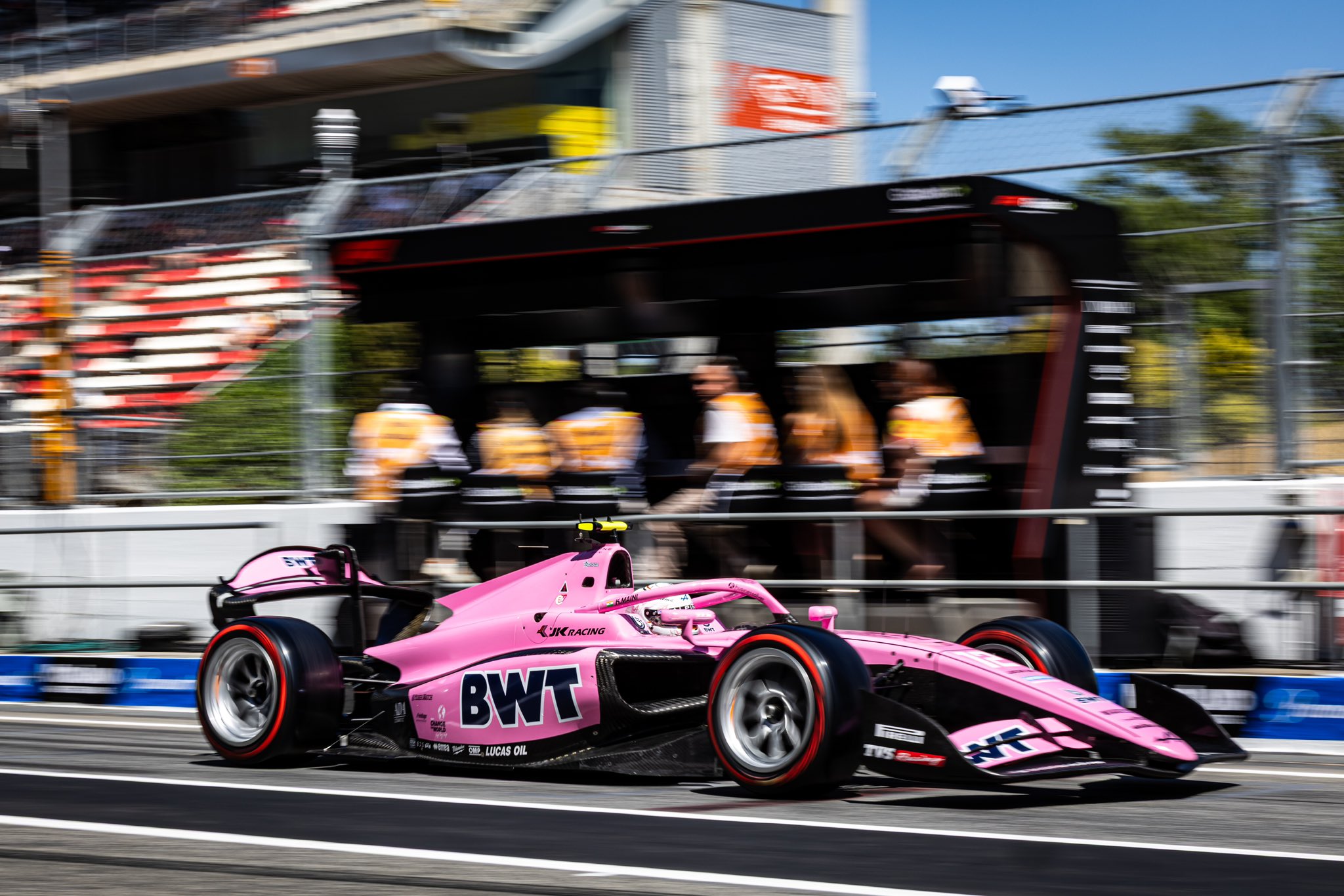 Kush Maini at the 2025 F2 Spanish GP
