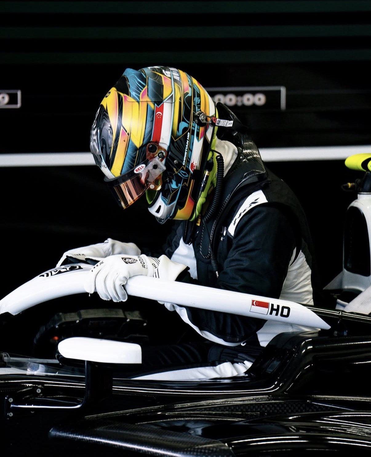 Rodin Motorsport's Christian Ho at post-season testing ahead of 2026 season.