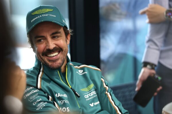 Fernando Alonso smiling ahead of the F1 Dutch GP