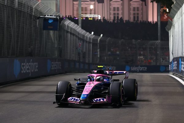 Franco Colapinto driving for Alpine F1 in 2026 Sprint Qualifying for Singapore GP 2026