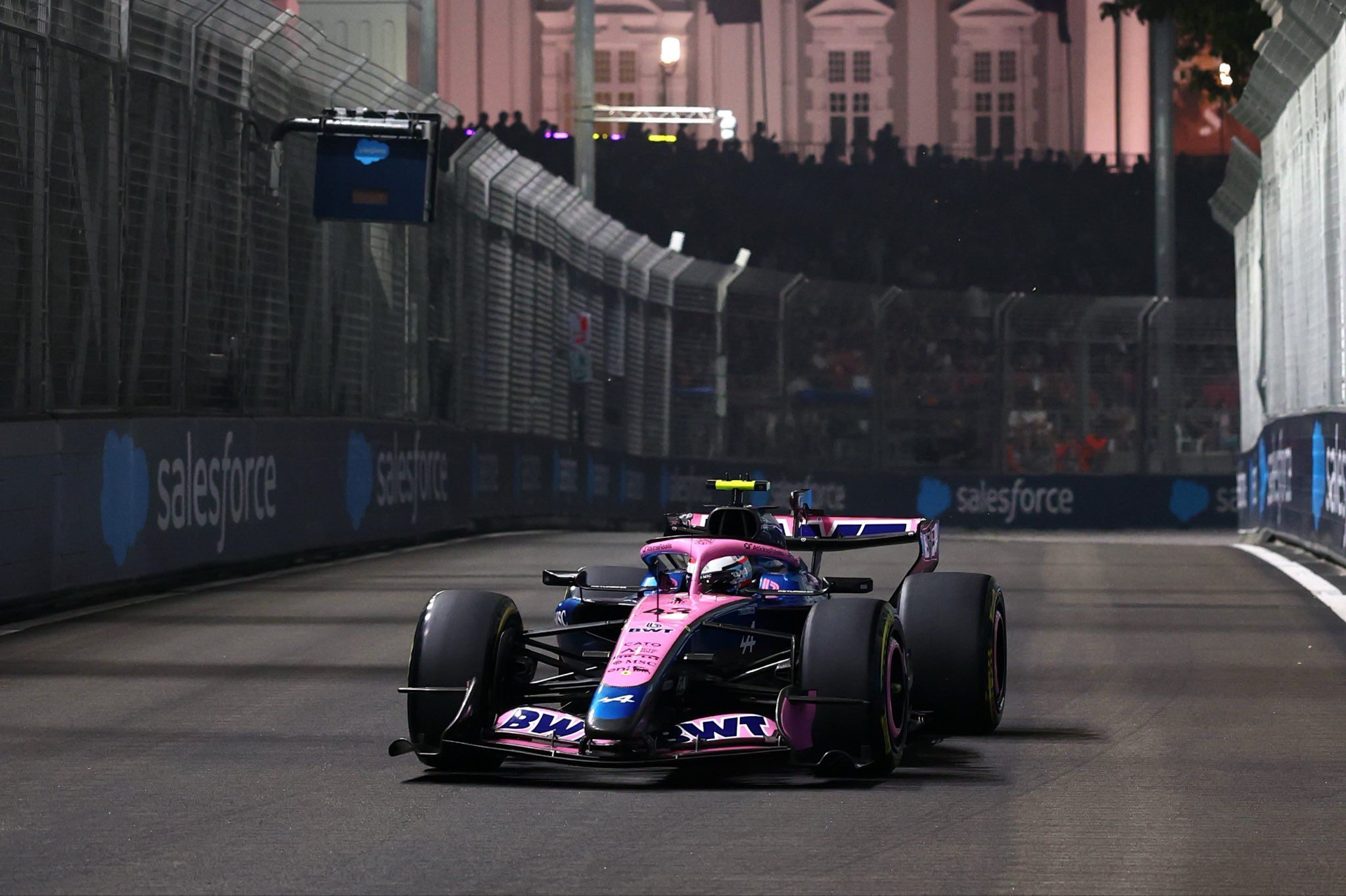 Franco Colapinto driving for Alpine F1 in 2026 Sprint Qualifying for Singapore GP 2026