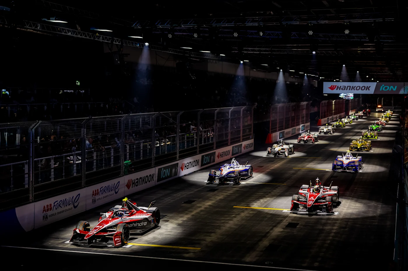 Formula E drivers in London at the starting grid ahead of the 2026/27 season