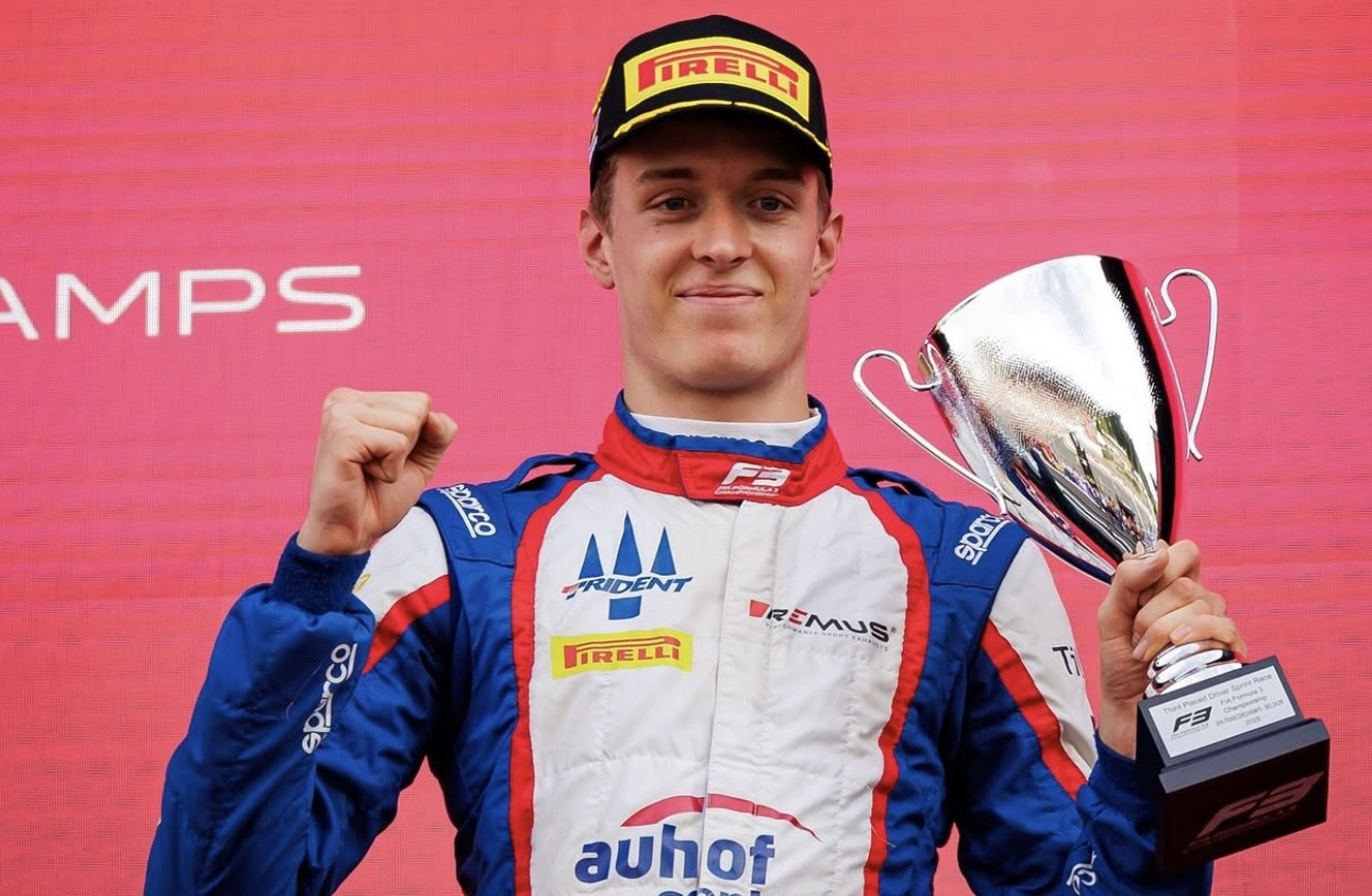 Charlie Wurz on the F3 Podium for TRIDENT