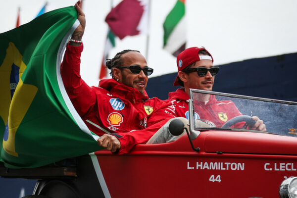 Villeneuve weighs in on Elkann’s Ferrari F1 driver comments Charles Leclerc and Lewis Hamilton for Ferrari at the F1 Sao Paulo GP