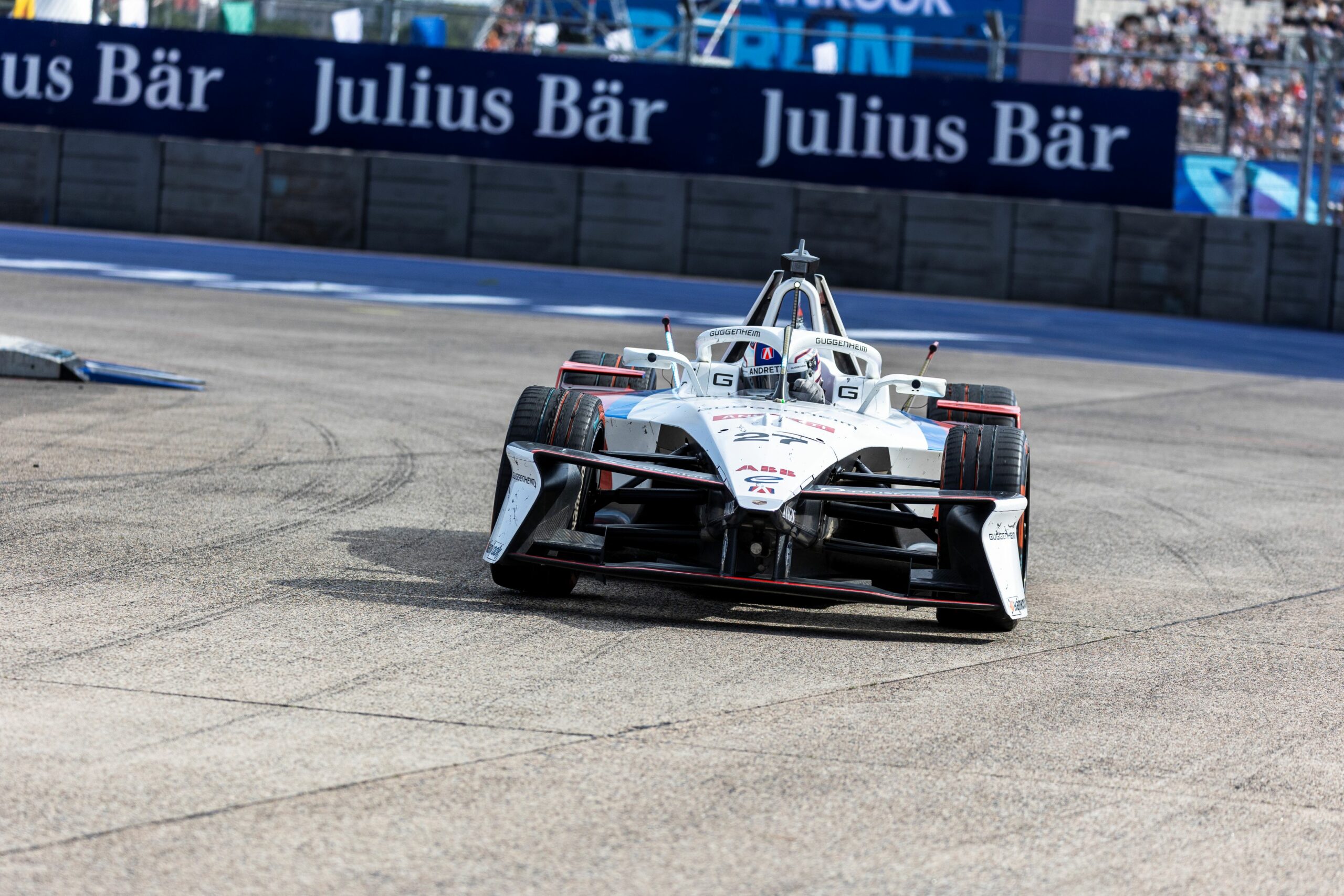 Jake Dennis of Andretti at the Formula E Berlin E-Prix