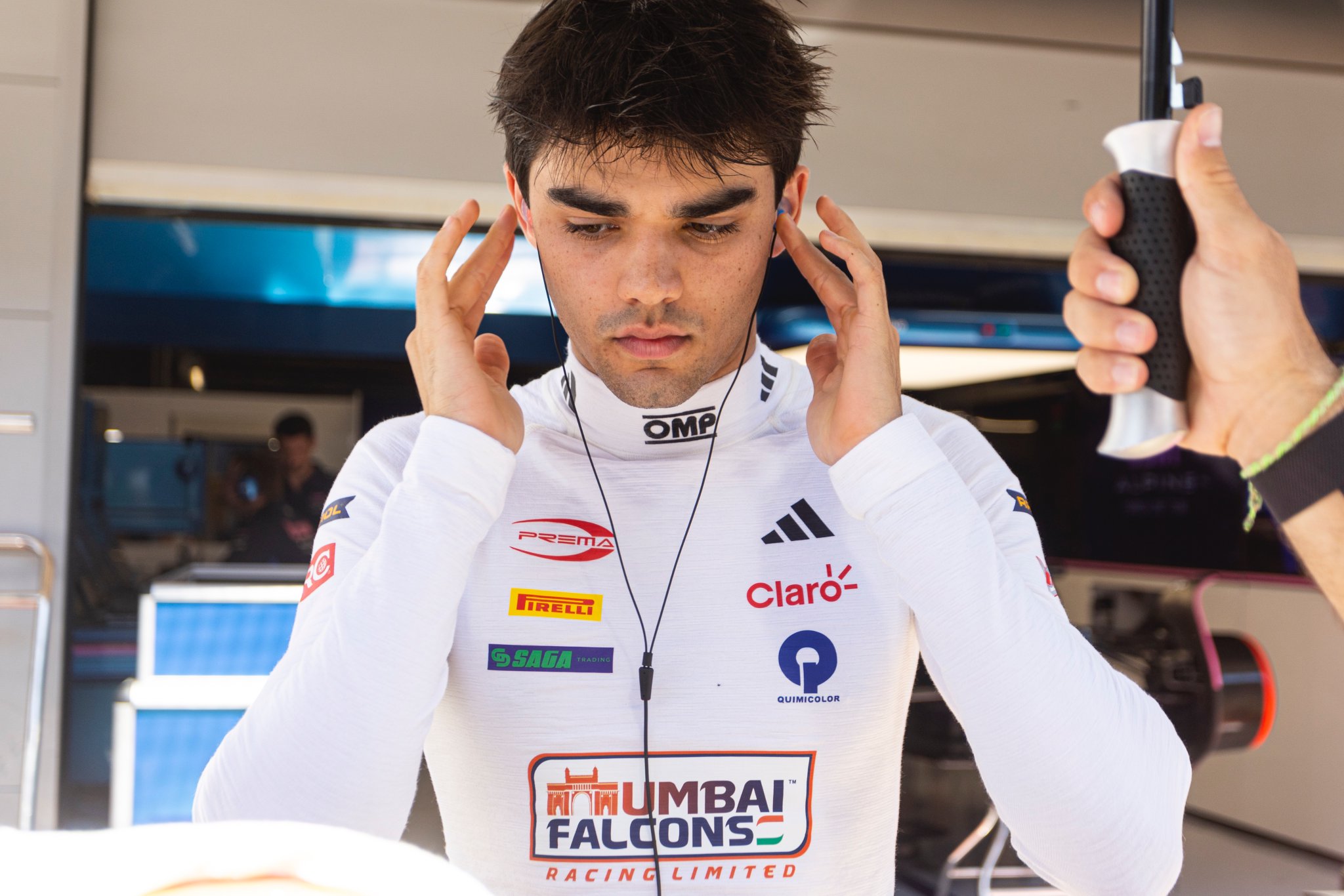 PREMA Racing's Sebastian Montoya during the 2025 F2 season.