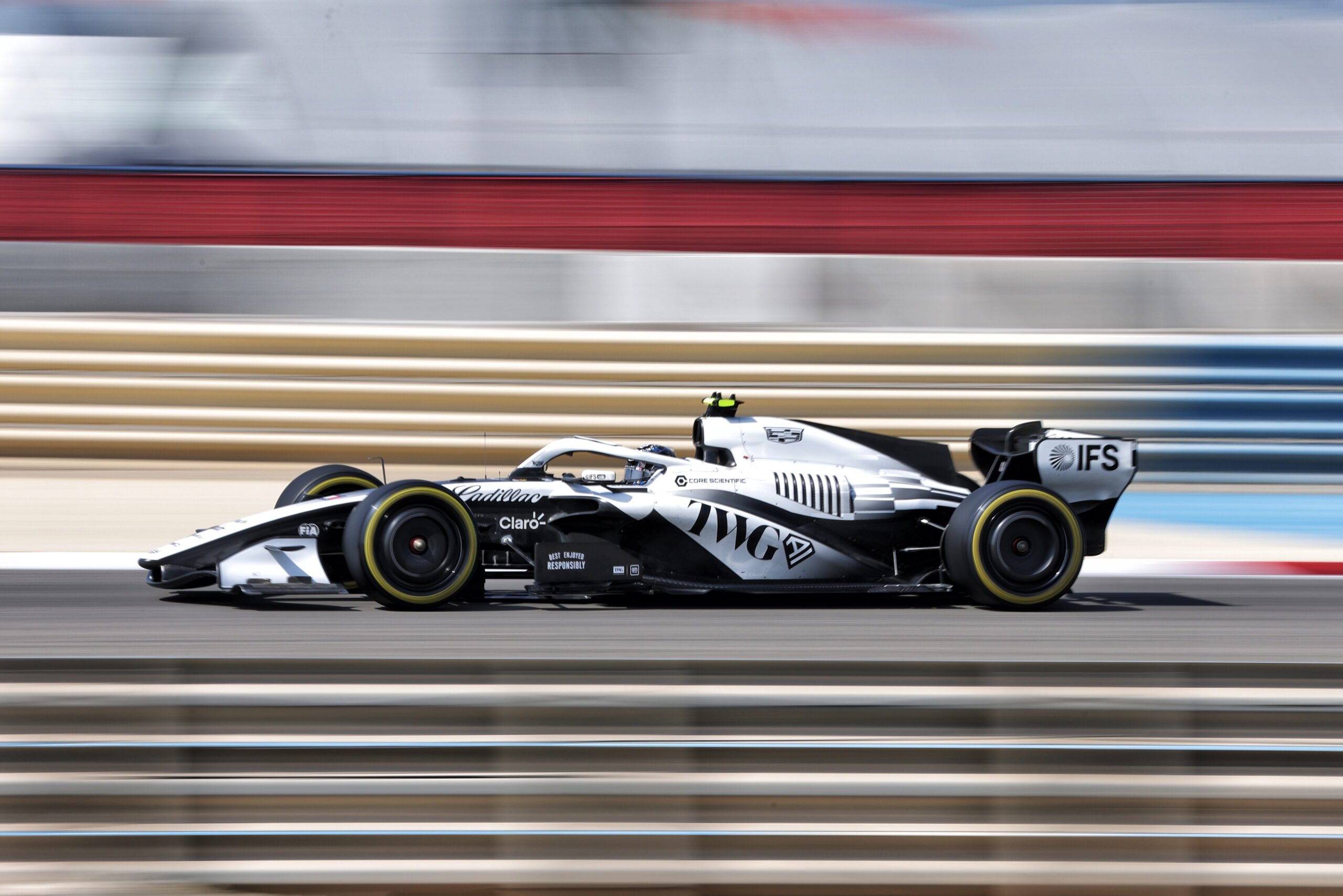 Bottas for the Cadillac F1 team at the 2026 Bahrain testing