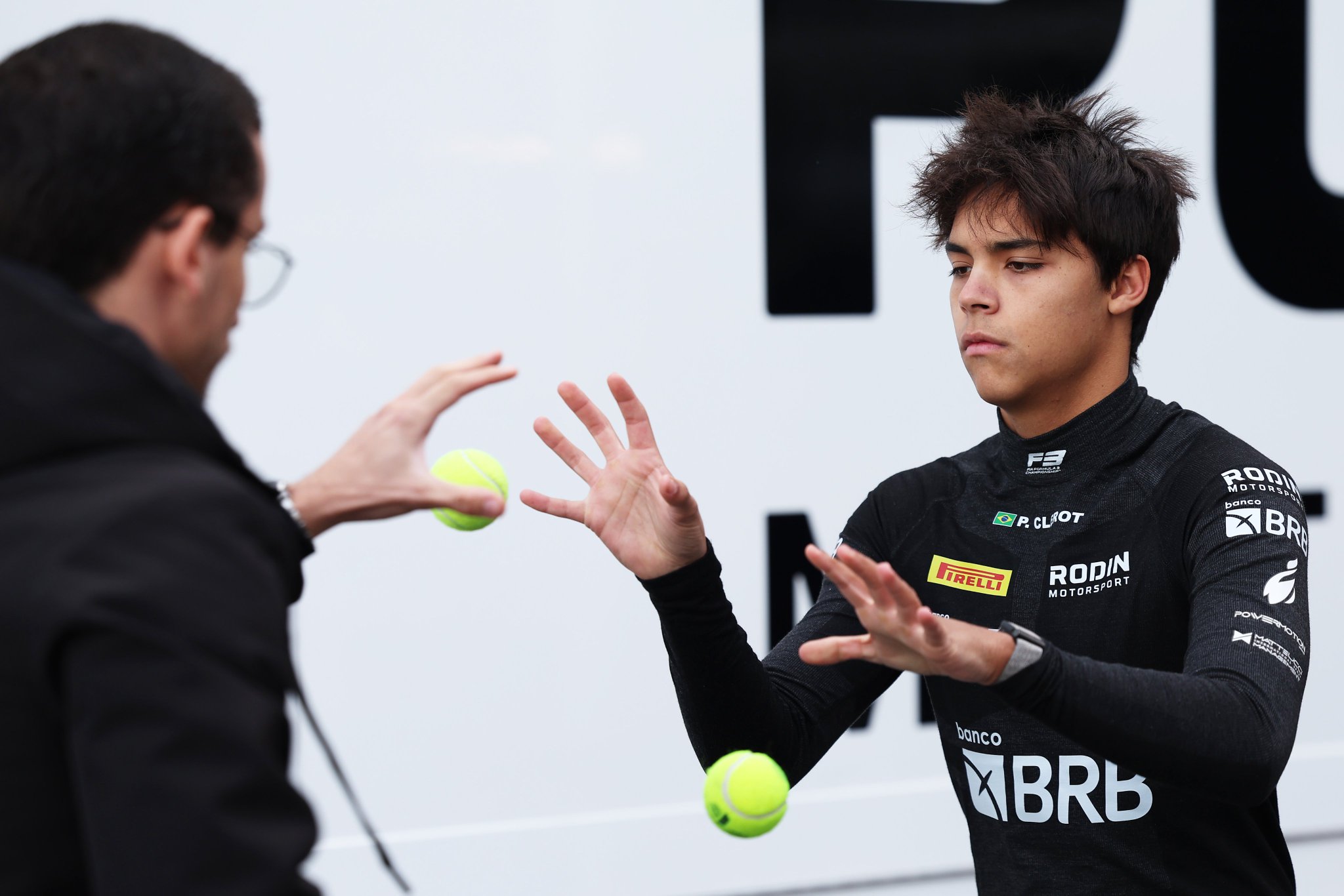 Rodin Motorsport's Pedro Clerot during 2026 F3 pre-season testing in Barcelona.