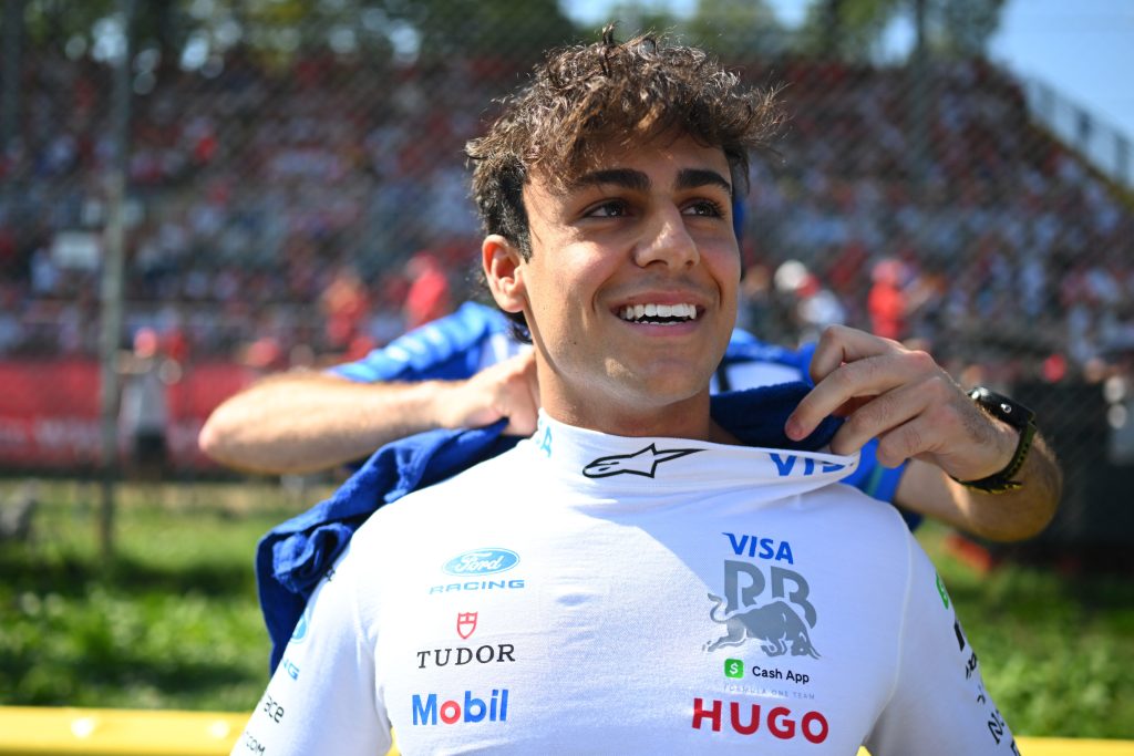 Arvid Lindblad for the Racing Bulls on Sunday at the 2026 F1 Italian GP