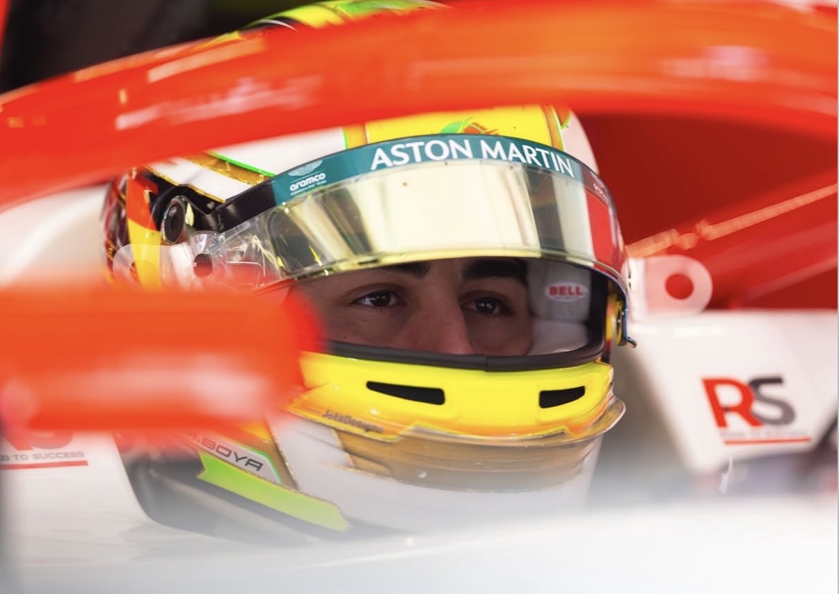 PREMA Racing's Mari Boya during 2026 F2 pre-season testing in Barcelona.