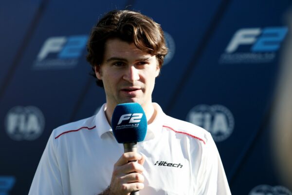 Hitech's Colton Herta during the 2026 F2 Australian GP.
