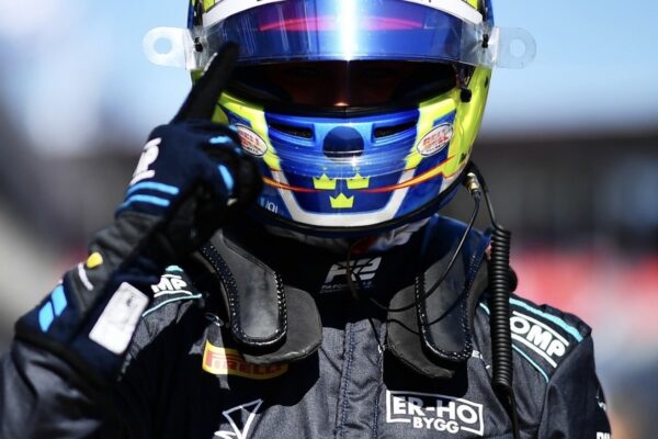 DAMS Lucas Oil's Dino Beganovic after Qualifying at the 2026 F2 Australian GP.