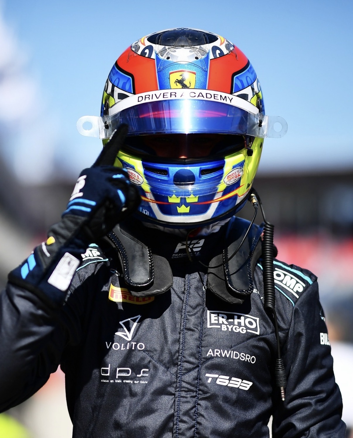 DAMS Lucas Oil's Dino Beganovic after Qualifying at the 2026 F2 Australian GP.