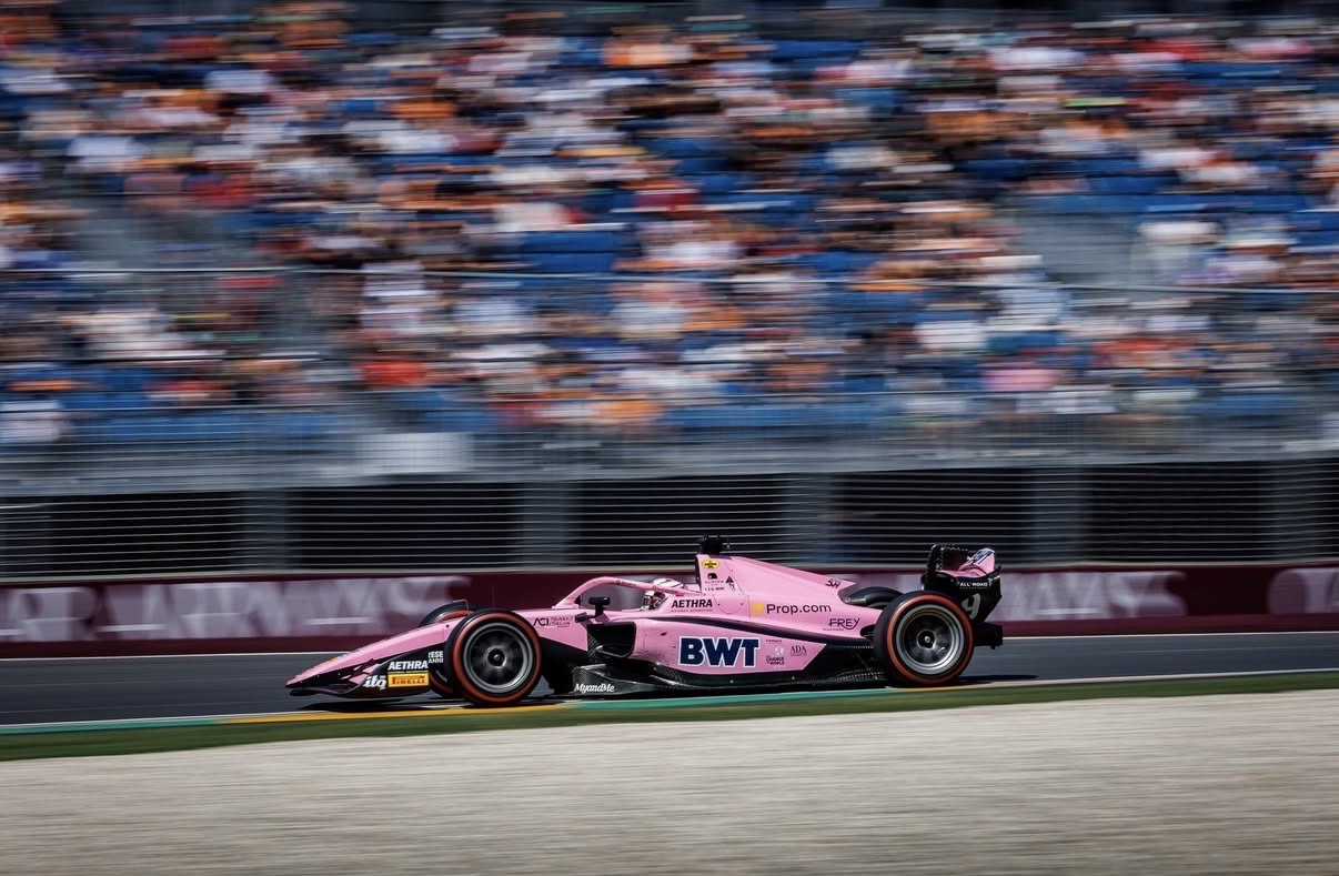 MP Motorsport's Gabriele Minì during 2026 F2 Australian GP Sprint Race.