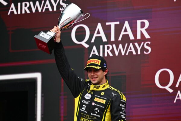 Invicta Racing's Rafael Câmara during the 2026 F2 Australian GP Feature Race.