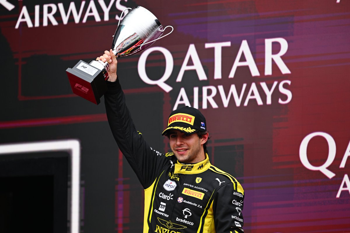 Invicta Racing's Rafael Câmara during the 2026 F2 Australian GP Feature Race.