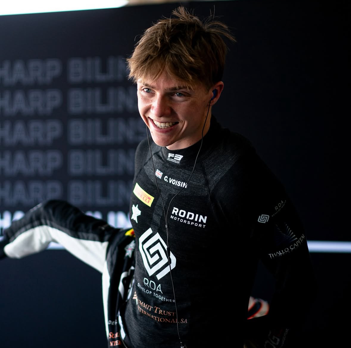 Rodin Motorsport's Callum Voisin during F3 in-season testing in Bahrain.