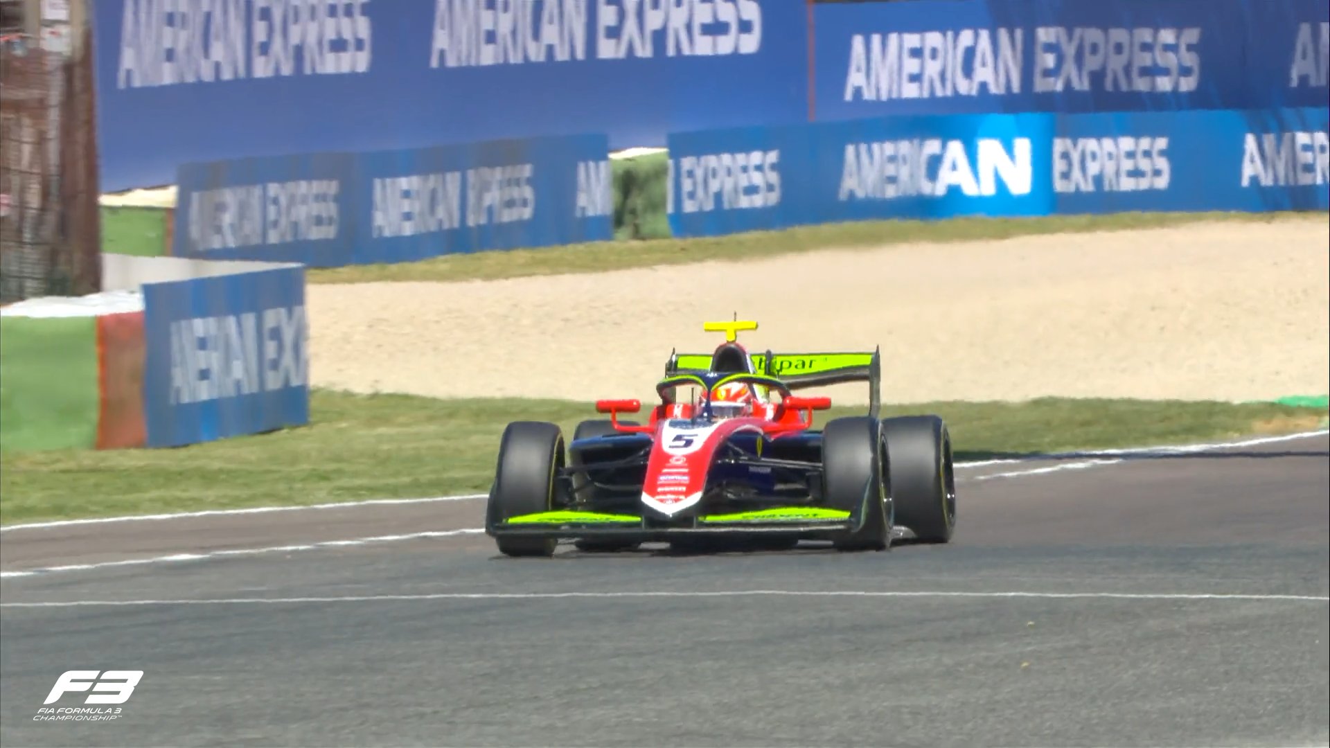 Trident's Rafael Câmara during F3 Qualifying at the Imola GP.