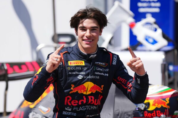 Campos Racing's Nikola Tsolov after securing his maiden pole-position during Qualifying at F3 Monaco GP.