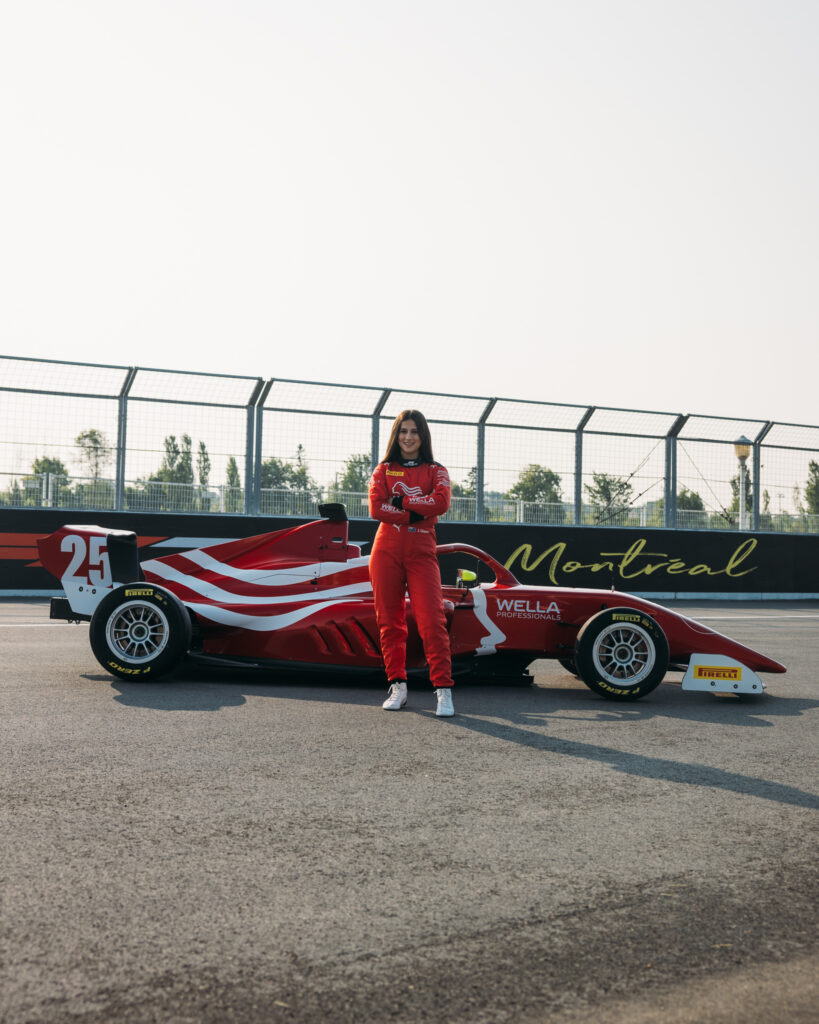 Joanne Ciconte during the 2025 F1 Academy season.