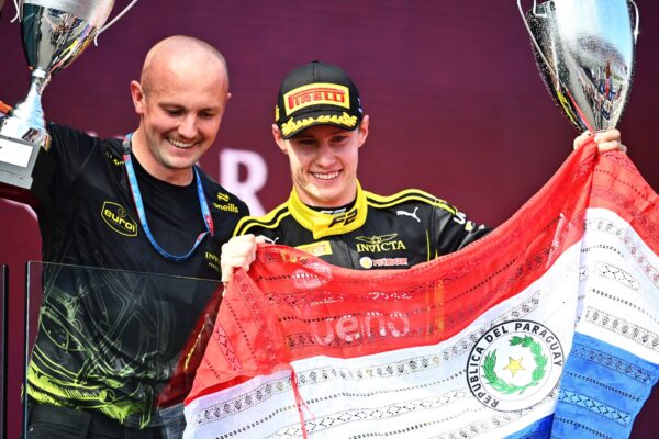 Invicta Racing's Joshua Dürksen during the 2026 F2 Australian GP round.