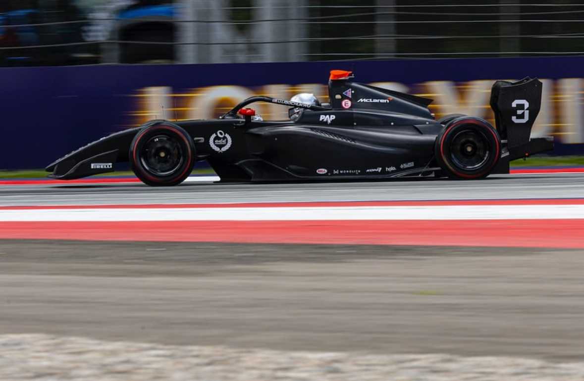 Prema Racing's Ugo Ugochukwu during the Sprint Race at F3 Austrian GP.