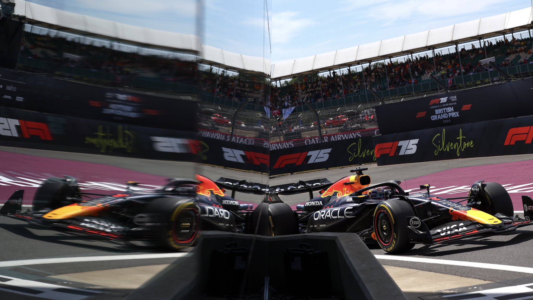 Red Bull Racing's Max Verstappen during Qualifying at F1 British GP