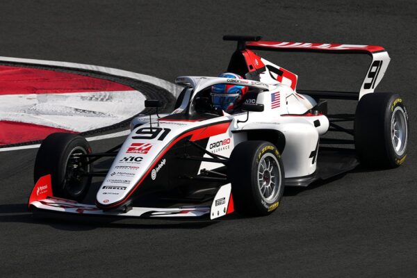 Haas' Kaylee Countryman during the 2026 F1 Academy Chinese GP.
