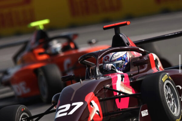 Chloe Chong racing in Formula 1 Academy