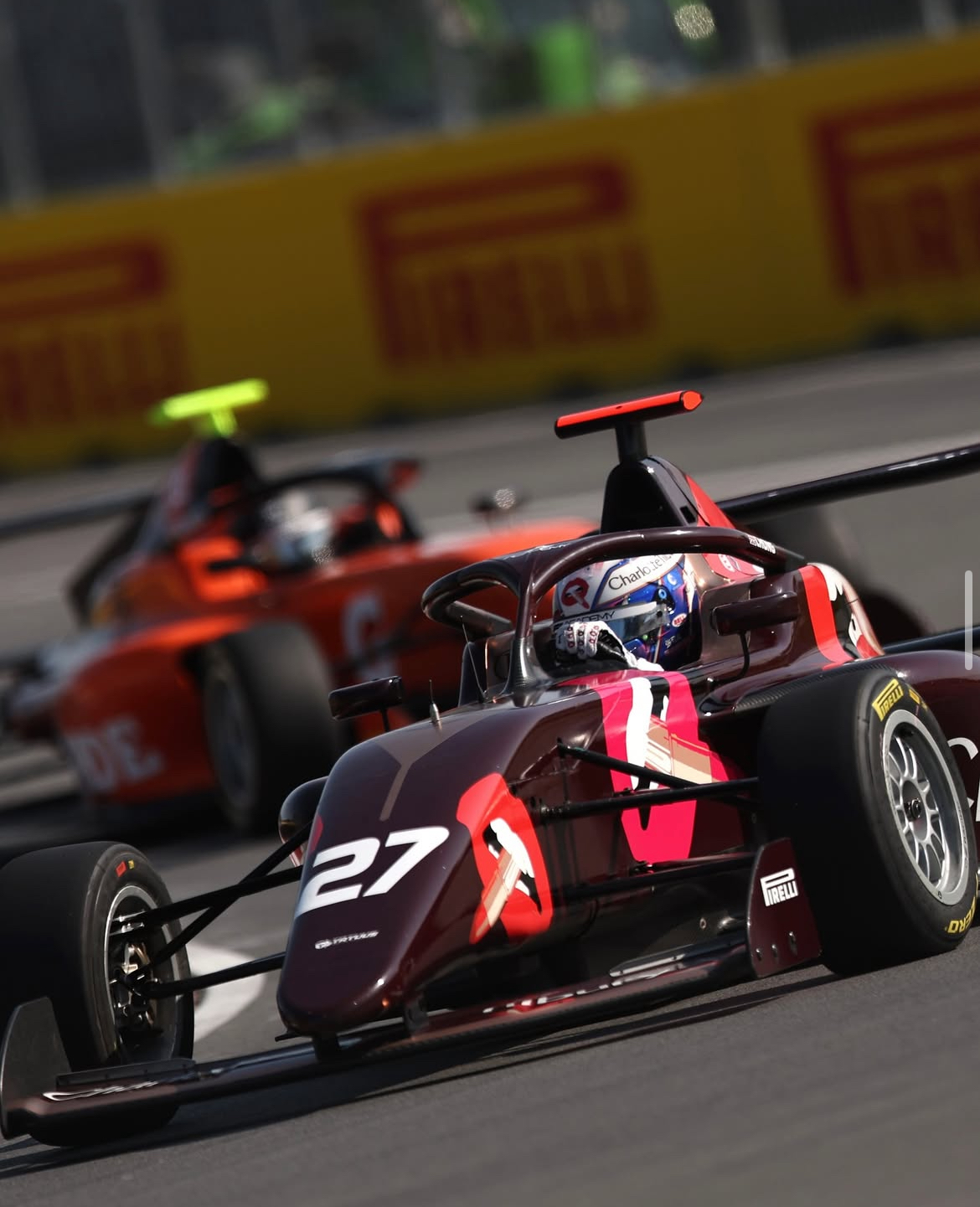 Chloe Chong racing in Formula 1 Academy