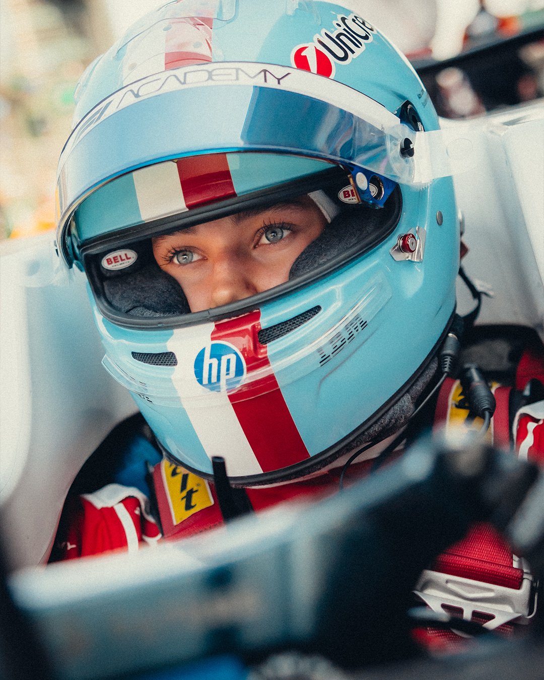 MP Motorsport's Alba Larsen during the 2026 F1 Academy Chinese GP.
