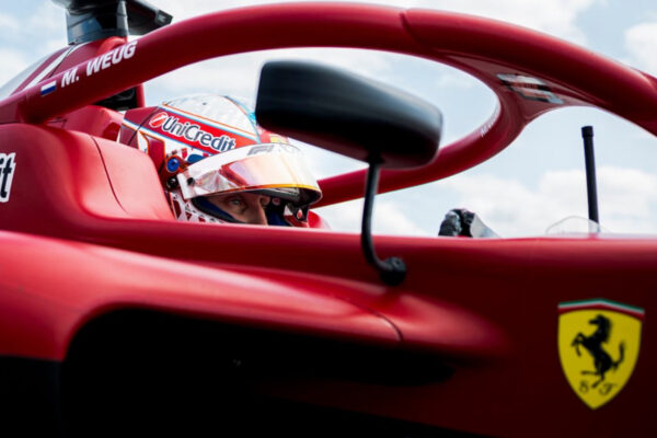 MP Motorsport and Ferrari Driver Academy's Maya Weug during the F1 Academy round at 2025 Montreal round.