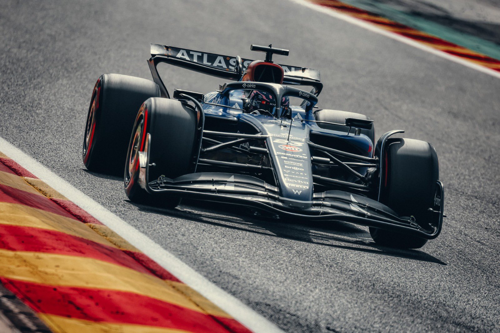 Williams Racing's Alex Albon during Qualifying at F1 Belgian GP.