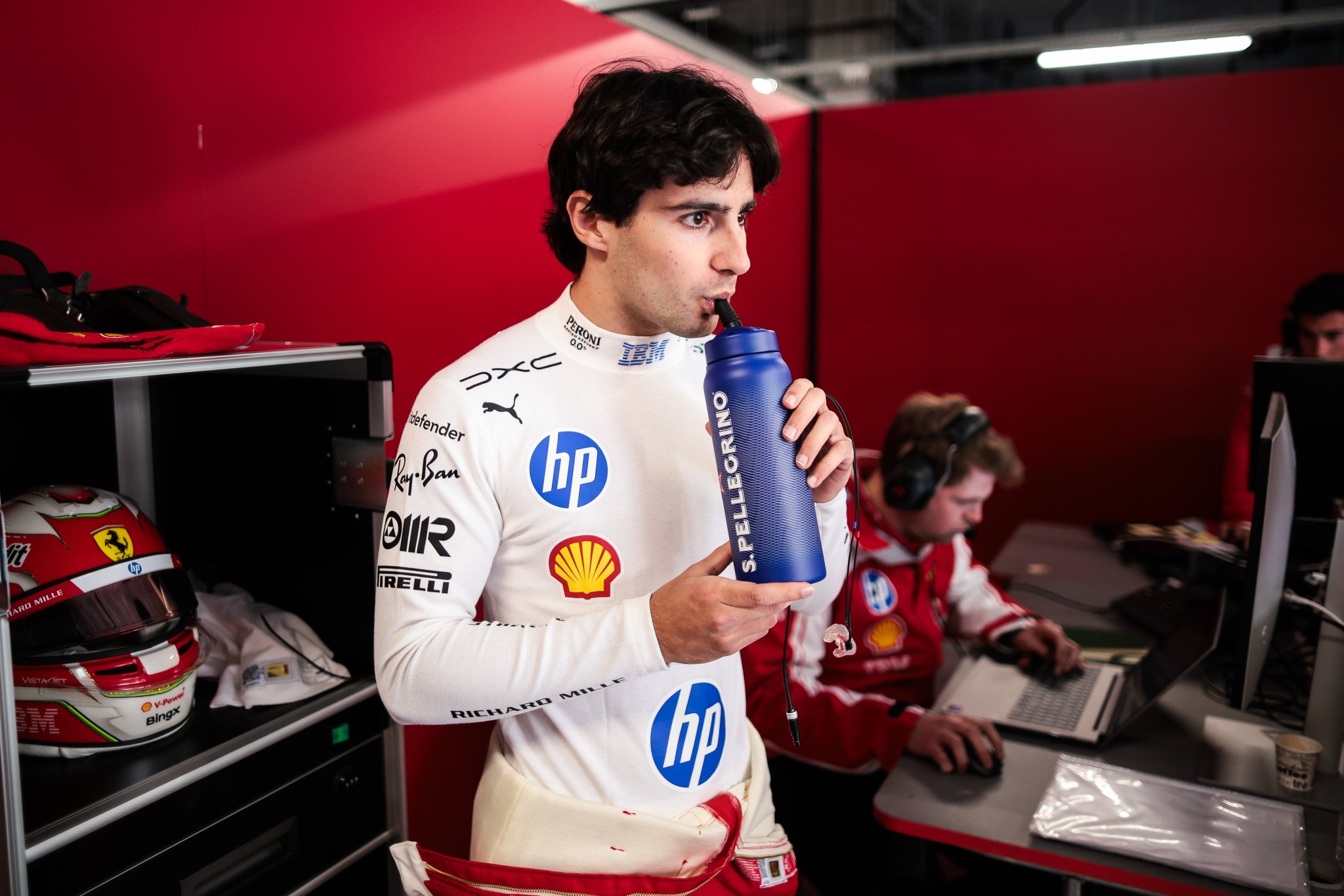 Invicta Racing's Rafael Câmara during his first F1 Test with Ferrari.