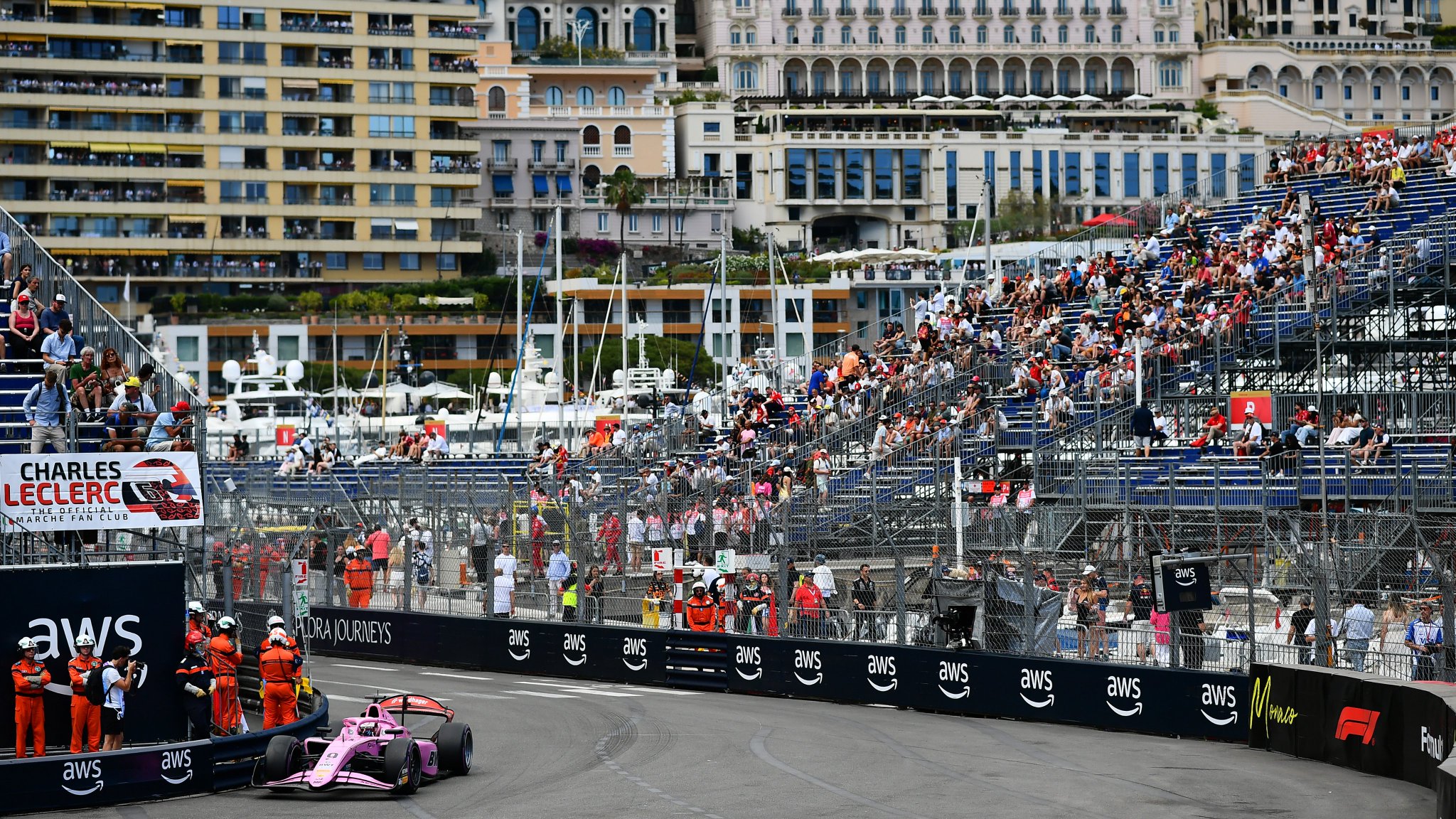 Car on track at the 2026 F2 Monaco GP.