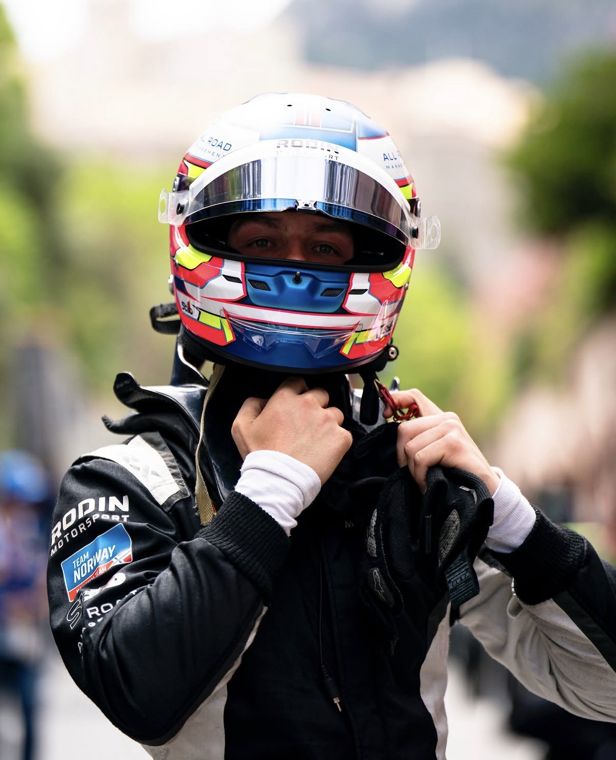 Rodin Motorsport's Martinius Stenshorne ahead of the 2026 F2 Barcelona-Catalunya GP.
