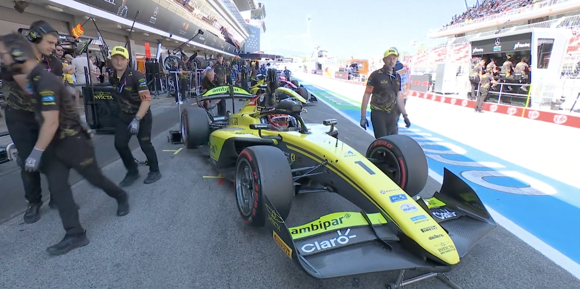 Invicta Racing's Rafael Câmara during Qualifying at the 2026 F2 Barcelona-Catalunya GP.