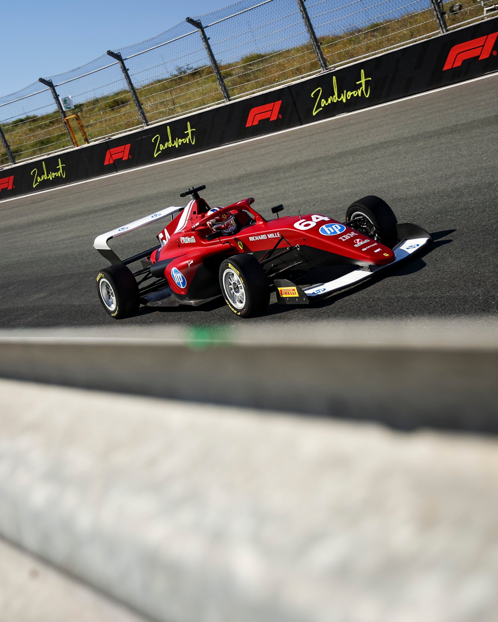 Maya Weug on track during 2025 F1 Academy round at Dutch GP, Zandvoort.
